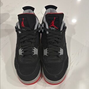 2019 Jordan IV Sneakers with Black and Red